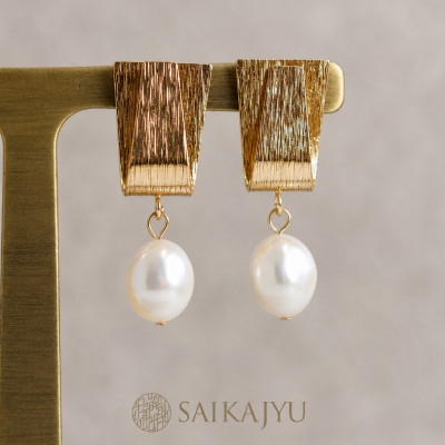 
                  淡水パールピアス「永遠」ゴールド【1733913】
                