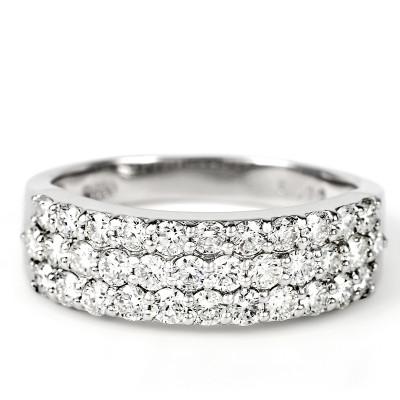 ふるさと納税 大月市 【サイズ:9号】プラチナ950 ダイヤ1.0ct パヴェ リング R639DI-P2 |  | 01