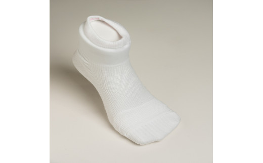 転倒予防くつ下どんどんウォーク2足組　白　26～27cm