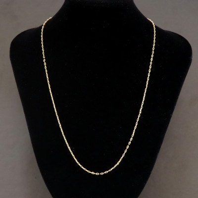 K24純金0.4ラディアントチェーンネックレス45cmスライドムーブ付き【配送不可地域：沖縄県】