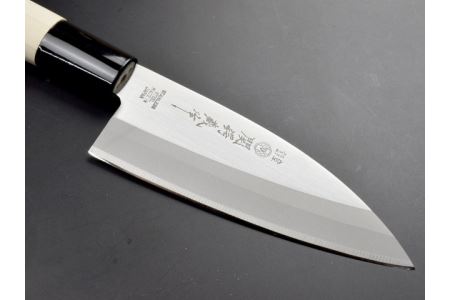 H6-151 関鍔蔵作 白木 小出刃包丁
