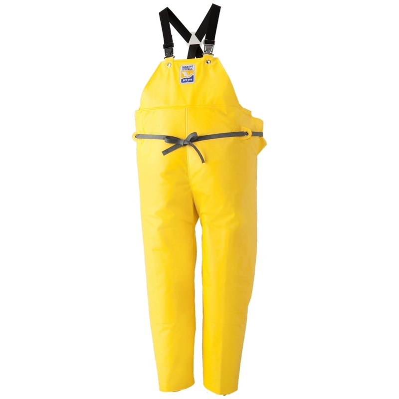 
            マリンエクセル　胸当付ズボン膝当て付（サスペンダー式）イエロー　1206352【サイズ：L】 / 防水 水産関係 作業着 作業服【logo100】
          