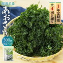 【ふるさと納税】 あおさ 300g 1年 定期便 4回 お届け (100g×3) 愛知県 三河湾産 「はじめまして あおさのり です。」あおさ海苔 海苔 味噌汁 海藻類 アオサ 送料無料 国産 食品 田原市 人気