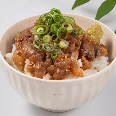 ふるさと納税 松浦市 【流水解凍だけの簡単調理】海鮮醤油漬け天然あじ丼 80g×10パック |  | 02