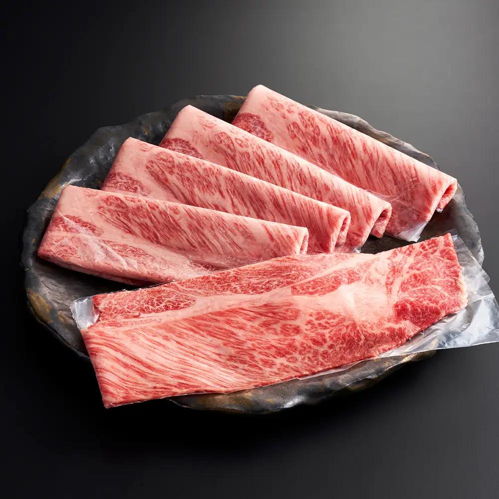 やまぐち和牛燦 すき焼き 食べ比ベセット 500g（もも・肩ローススライス各250g）（下松市） ／ 国産 牛肉 国産牛 肉 和牛 ブランド牛 No.214