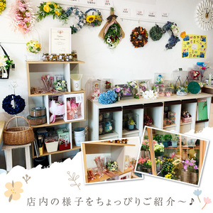 ミモザクレッセントフラワーリース【配送不可地域：北海道・沖縄・離島】【072D-110】