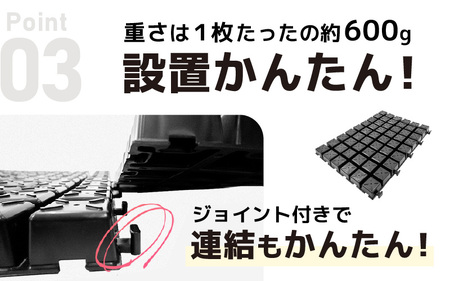 daim ガーデンステップ 20枚入 連結式 (園芸用通路用マット) 【家庭菜園 園芸 ガーデニング ガーデニンググッズ 園芸用品 園芸マット ガーデンステップ ガーデン資材 養生マット 庭 通路 通