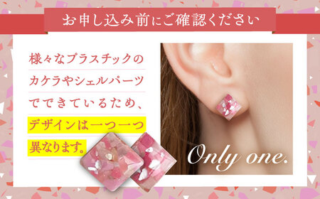 【ピンクmix】 一点物 ピアス/イヤリング 【sobolon】 アクセサリー レディース ハンドメイド[TFC006]
