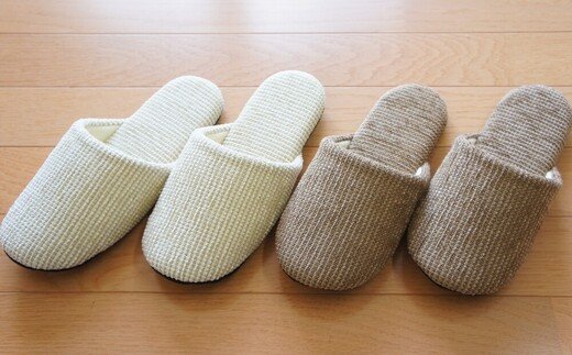 ソフトモールスリッパFサイズ（約24.5cmまで）2足セット　【04301-0348】_イメージ2