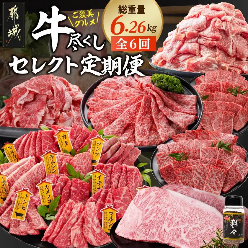 【☆セレクト定期便☆】ご褒美グルメ☆牛尽くし定期便(6ヶ月)≪2027年お届け≫〔T106-6-S005〕_(都城市)