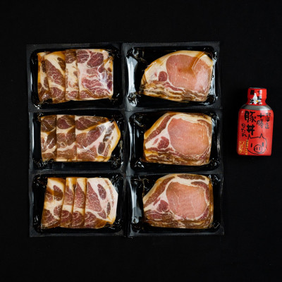 北海道産豚ロース・豚肩ロース食べ比べ!炭火風豚丼の具セット【配送不可地域：離島】