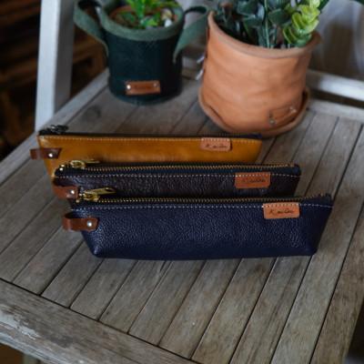 ふるさと納税 佐用町 【姫路レザー】ハンドメイドペンケース(革のカラーと仕上げの種類おまかせ) |  | 02