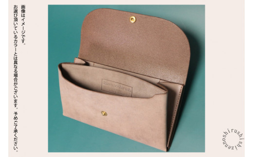 comet Long コンパクトな長財布 (ワックスカーキ) 牛革(BR011-1)