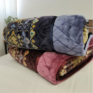 【シングルサイズ】贅沢カシミヤウール混わた入り嵩高毛布 ブルー1枚 CAK-161-BL