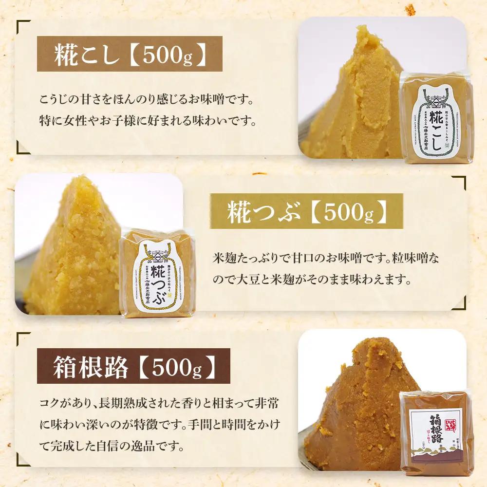 いいちみそ8種セット(計3.6kg)【みそ 味噌 ミソ 白みそ 糀こし 糀つぶ 赤みそ 合わせ 箱根路 つづくみそ贈答品 贈り物 詰合せセット 神奈川県 小田原市 みそ】