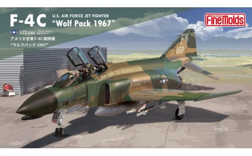 1/72スケール　プラモデル　アメリカ空軍 F-4C 戦闘機 “ウルフパック 1967”