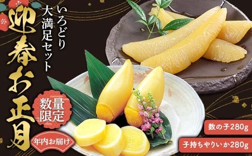 ＼年内お届け！／迎春お正月 いろどり大満足セット (数の子・子持ちやりいか) F21C-248