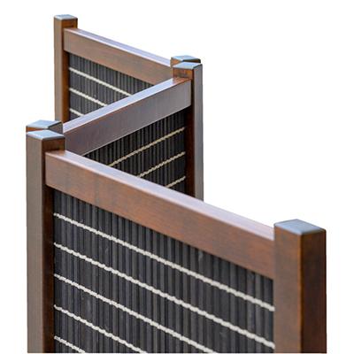 ふるさと納税 富田林市 インテリア家具 間仕切り 折りたたみ式 ブラック木簾 高さ120cm DK-22-SS |  | 03