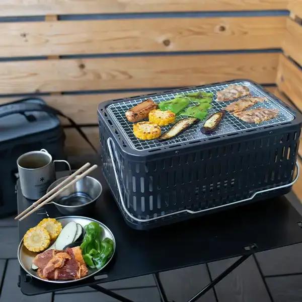 熱くなりにくい 少煙シチリン バーベキュー用品 アウトドア用品 キャンプ用品 卓上七輪 少煙七輪　[グリーンライフ]【016P057】