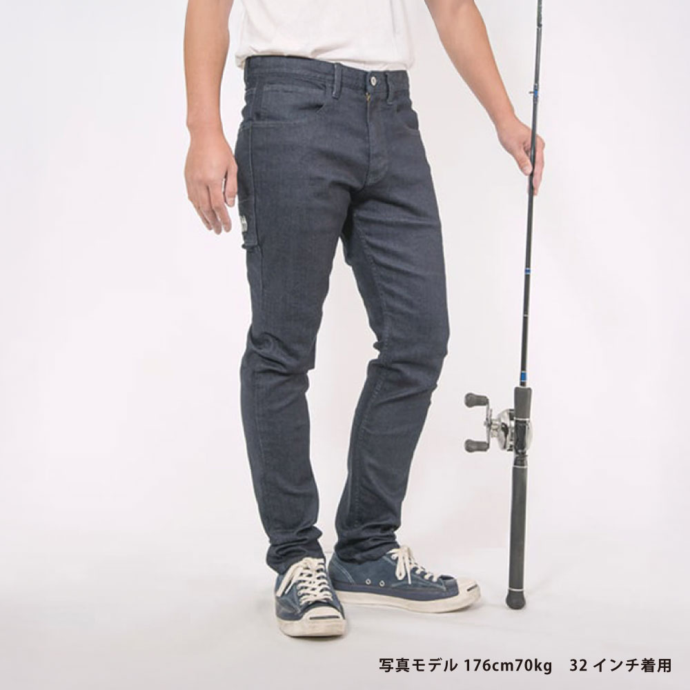【ふるさと納税】デニム 撥水 ストレッチデニム 釣り アウトドア ジーンズ BW-104VM 倉敷市 キャンプ 服 ファッション 衣類 ズボン メンズ ＜選べるサイズ＞ 30インチ 32インチ 34インチ 36インチ 岡山県 倉敷市 送料無料