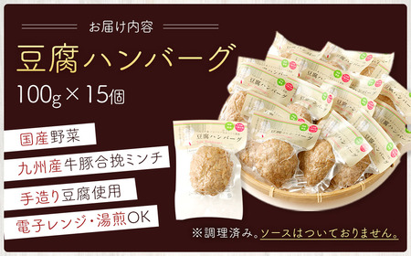 豆腐ハンバーグセット100g×15個入