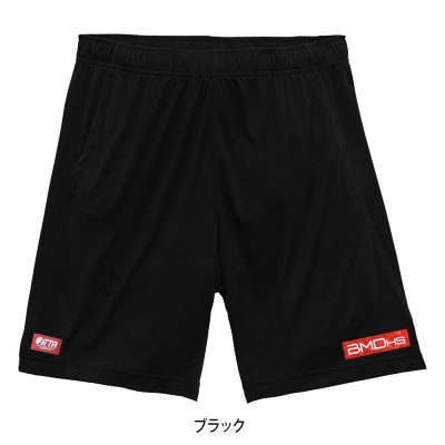 JTTA公認　卓球ユニフォーム【男女兼用:Lサイズ】BMDパンツ2　ブラック【1660970】