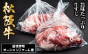 【ふるさと納税】SS01　松阪牛すじ　500g×2P／（冷凍）瀬古食品　JGAP認定　松阪肉　名産　お取り寄せグルメ　三重県　大台町