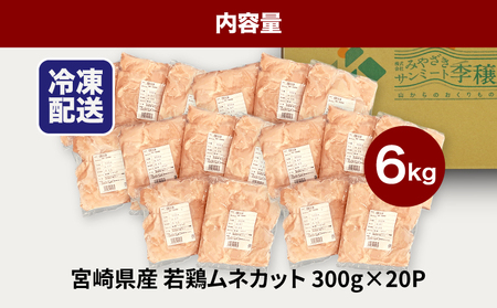 ★スピード発送!!７日～10日営業日以内に発送★鶏ムネカット 小分け 6㎏ K16_0127