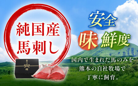 『純国産』熊本の味 赤身 馬刺し シャトーブリアン 約200g チルド 冷蔵 ブロック【有限会社 九州食肉産業】[AYCN057]