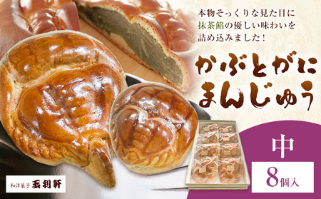かぶとがにまんじゅう 中 8個 　まんじゅう