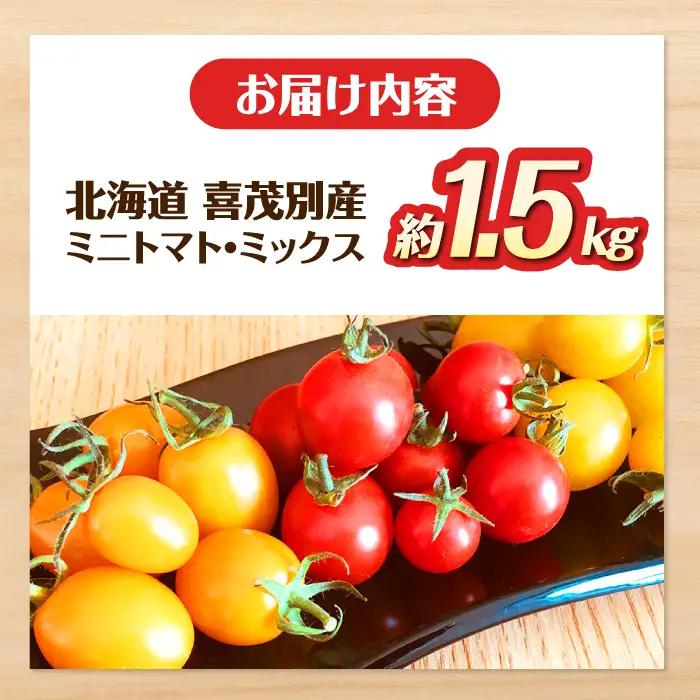 【ふるなびWEEK対象】ミニトマト 約1.5kg [AJAJ007] トマト 北海道