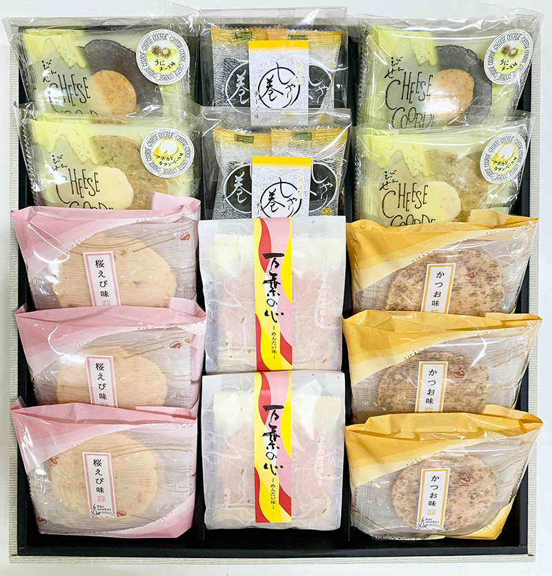 【でんすん堂斉秀】万葉の心(えびせんべいとしゃり巻き・42枚入)
