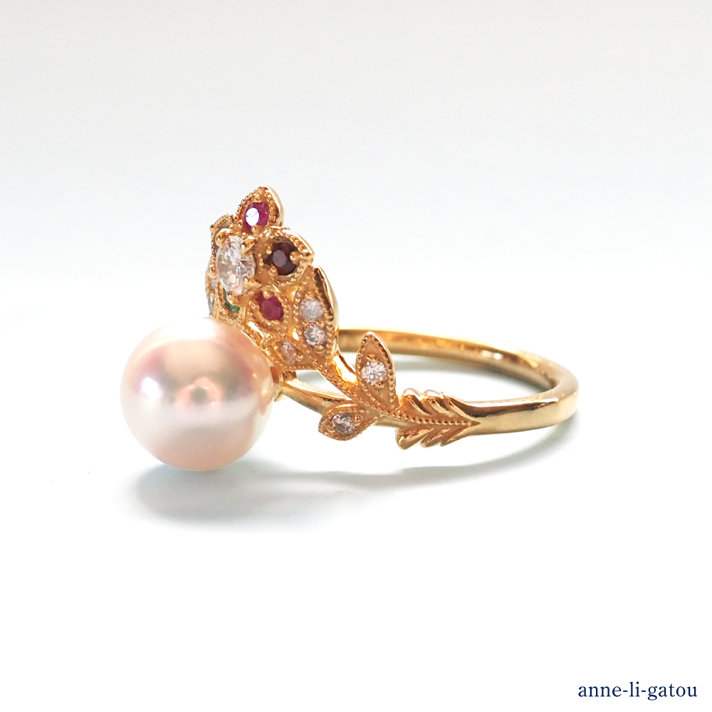 【ANNEREGARD】K18 REGARD Pearl Ring エンゲージリング