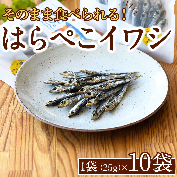 はらぺこイワシ10袋セット(25g×10袋)海産物 いわし 鰯 おつまみ おかず【下園薩男商店】a-18-27