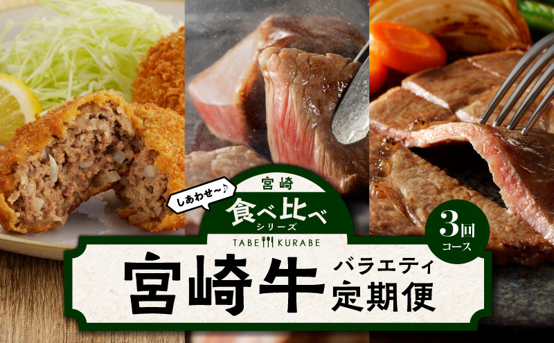 
食べ比べシリーズ宮崎牛バラエティ定期便_M243-T2309-3
