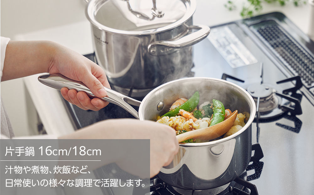 【2025年12月20日以降発送】ビタクラフト Nシリーズ 片手鍋 16cm 7141