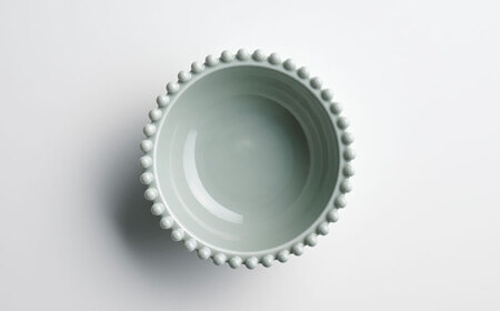 【美濃焼】ティアラ ボウル アッシュグレー 2個セット【Primitive陶舎花＊花】食器 鉢 フルーツボウル サラダボウル スープボウル 写真映え 洋風 ヨーロッパ風 カフェ風 かわいい おしゃれ 