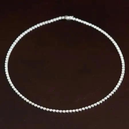 プラチナ900ダイヤモンド7.00ctテニスネックレス【ストレート】【配送不可地域：沖縄県】【1396297】