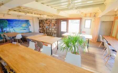 コワーキング1日利用5回券【海辺のコワーキング＆ライブラリー｜Cの辺り】 チケット コワーキングスペース 快適 仕事スペース 作業スペース Wi-Fi完備 電源完備 個室ブース ドロップイン形式 海が