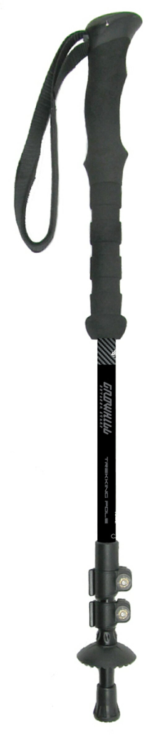 【ふるさと納税】カーボントレッキングポール カーボンブラック GROWHILL ／ ジェイクリエイト アウトドア 軽量 クイックロック式 登山 奈良県 田原本町