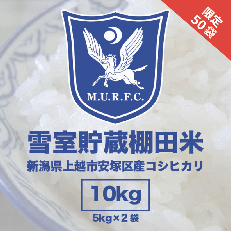 令和7年 新潟県産 コシヒカリ 雪むろ 棚田米 10kg 10キロ 5kg×2 白米  明治大学ラグビー部 安塚 雪室 こめ 新潟 上越 上越市