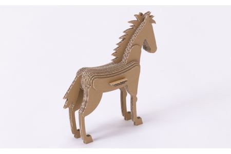 No.219 段ボール製工作キット　干支シリーズ　ウマ