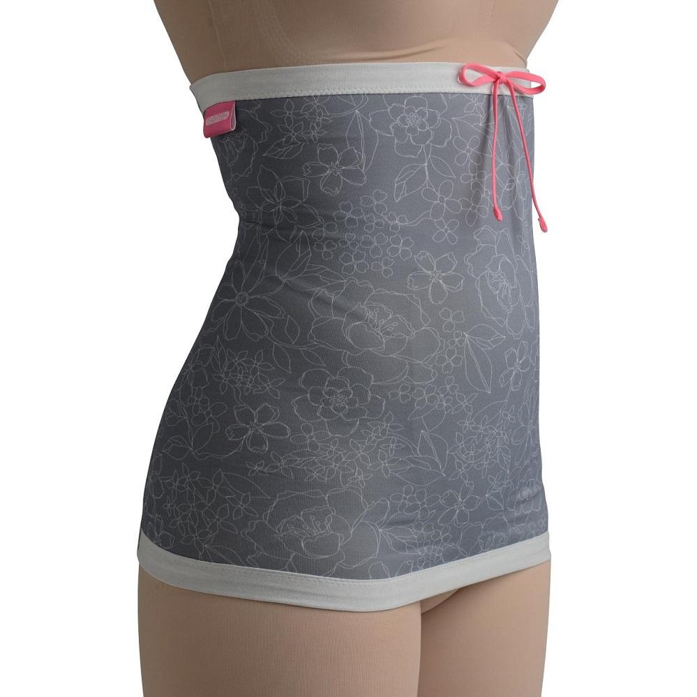 ピーチテックボディ快腹帯で術後のお腹をケア 実体験を基に製品化した腹巻 腹帯 下着【S-M/フラワーグレー】【衣料 ファッション 人気 おすすめ 】