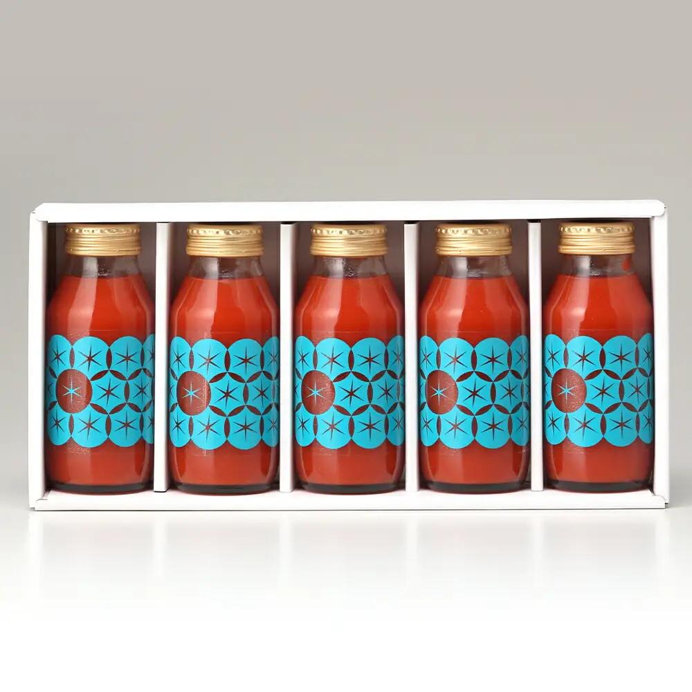 中野ファームのトマトジュース 180ml×5本セット 食塩無添加 添加物不使用 100% 【余市のトマトジュース】フルーツトマトジュース 高糖度トマトジュース 無添加トマトジュース 北海道産トマトジュ