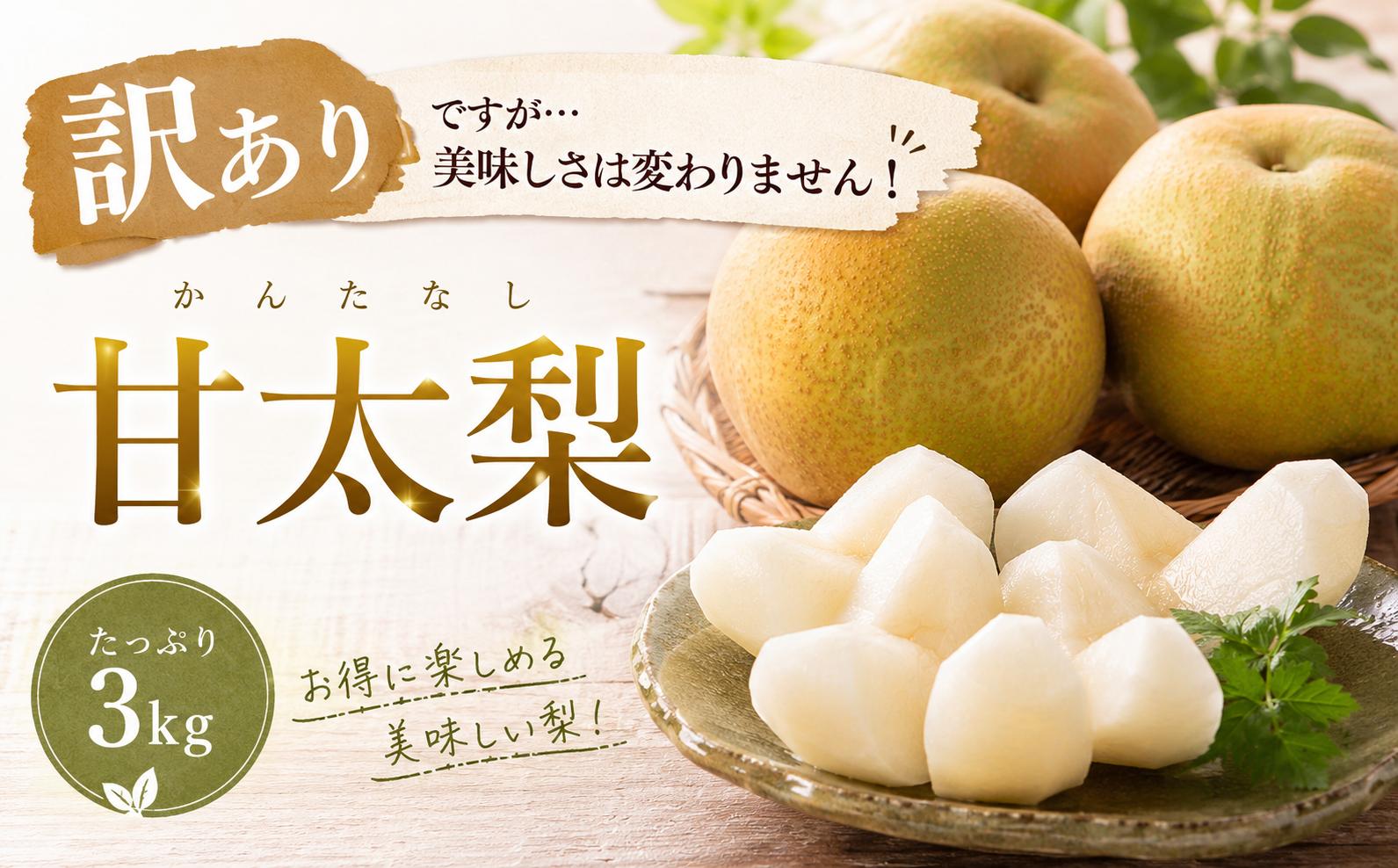 
                  【訳あり】甘太梨 3kg
                