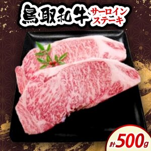 鳥取和牛サーロインステーキ 500g (2枚入)【配送不可地域：離島・北海道・沖縄県・東北・信越、北陸】【1682819】