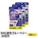 【ふるさと納税】サプリ DHC 速攻 ブルーベリー 30日分×3個 セット サプリメント 加工食品 健康食品 アントシアニン　【 袋井市 】　お届け：2023年4月7日～