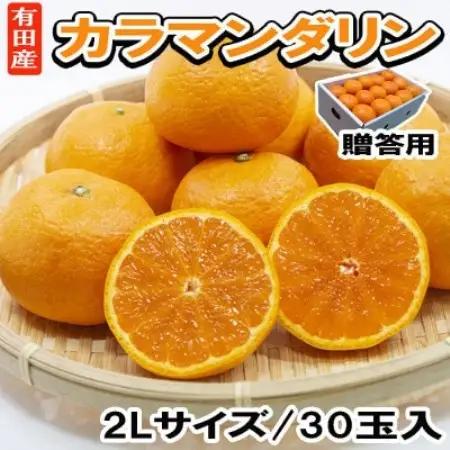 【2027年4月出荷】【春みかん】有田産カラマンダリン贈答用(2Lサイズ30玉　秀品)【日高町】【1752944】