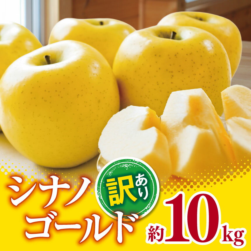 【ふるさと納税】訳あり シナノゴールド 約10kg 【2025年先行予約】 ｜ 外川果樹園 リンゴ りんご 林檎 果物 フルーツ 果実 果汁 シナノゴールド 訳あり わけあり 長野県 松川村 信州