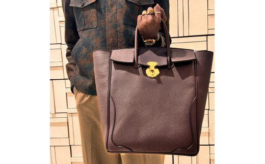 【濃紫】リュック兼トートバッグ 高級 完全ハンドメイド KABUTO_V30 TAIZAN